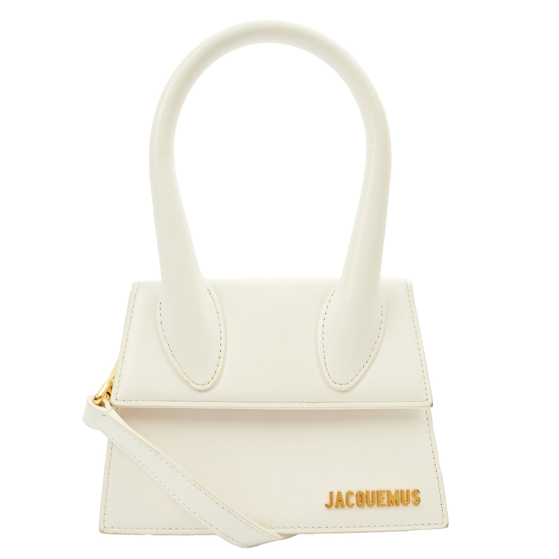 Jacquemus Cross Body Le Chiquito Moyen in White, Leather — Alternate View 13