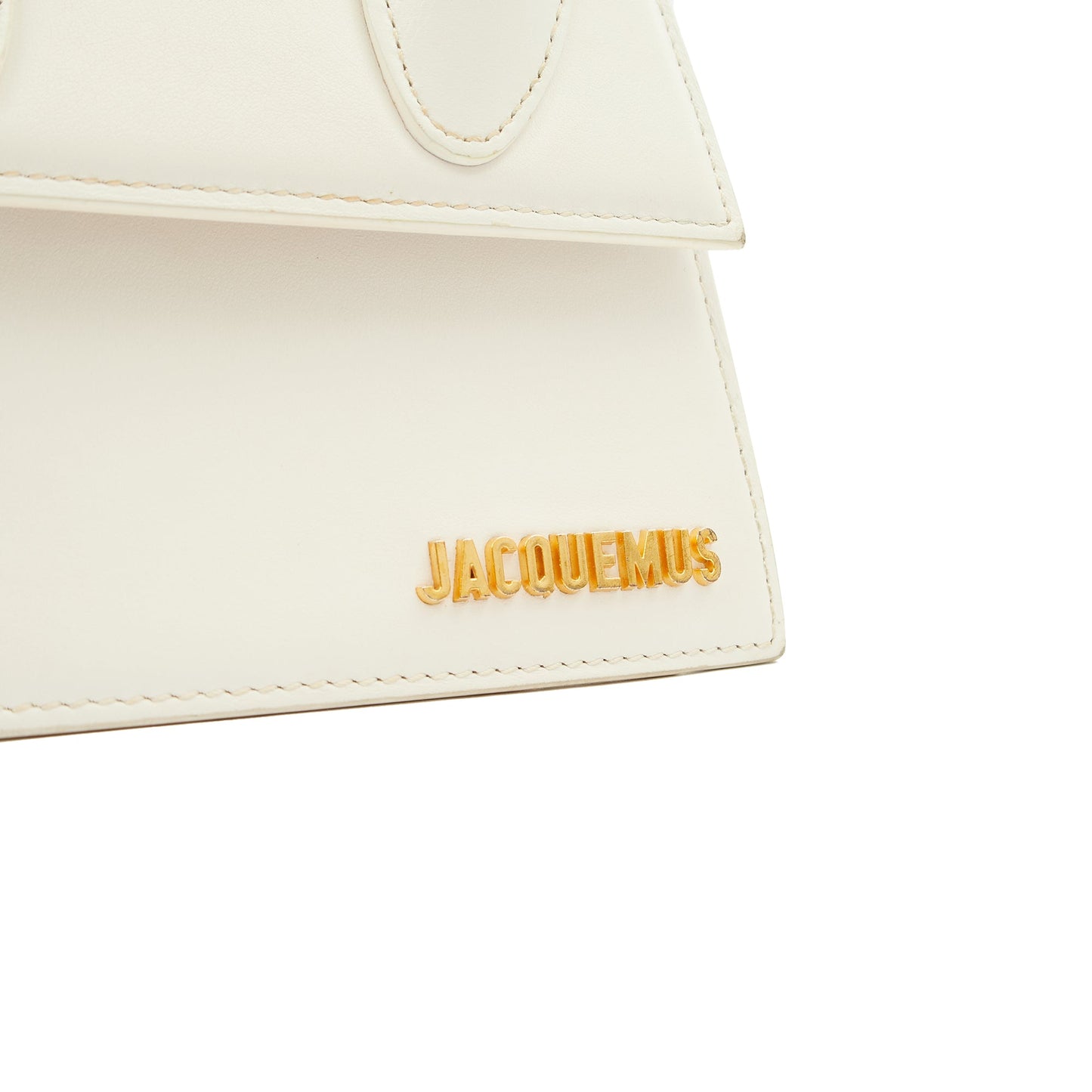 Jacquemus Cross Body Le Chiquito Moyen in White, Leather — Lifestyle View