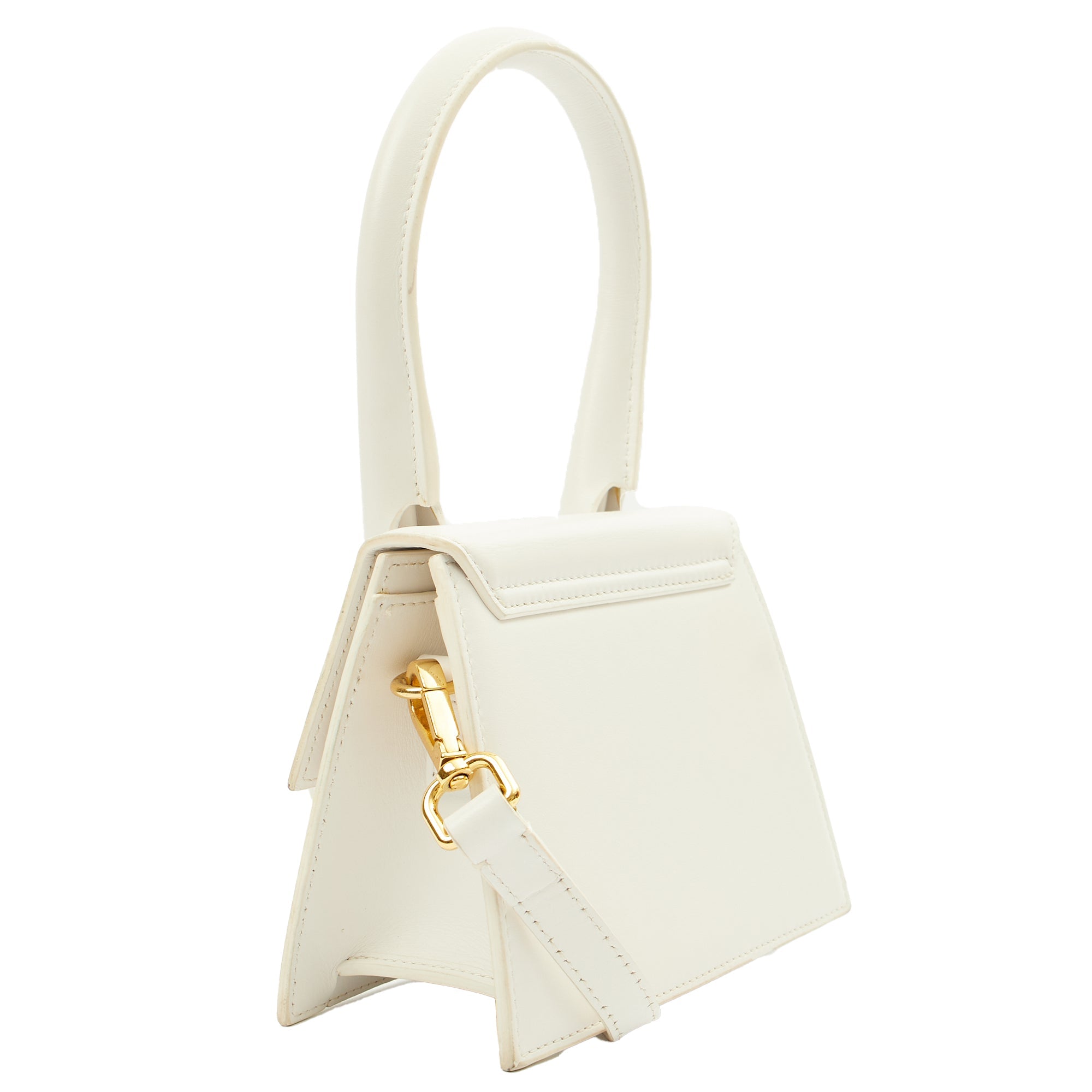 Jacquemus Cross Body Le Chiquito Moyen in White, Leather — Alternate View 14