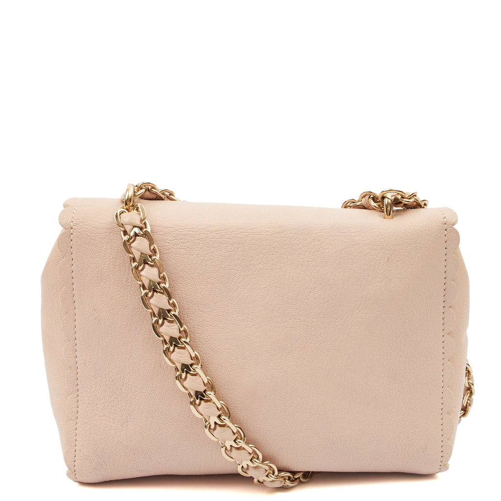 Mulberry Shoulder Bag Cecily  in Rose Water, Calfskin Leather — Back View