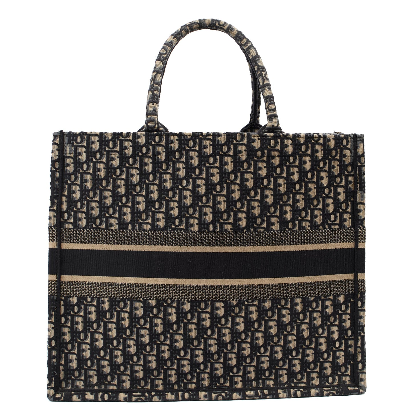 Christian Dior Tote Book Tote in Blue, Dior Oblique Embroidery — Alternate View 9