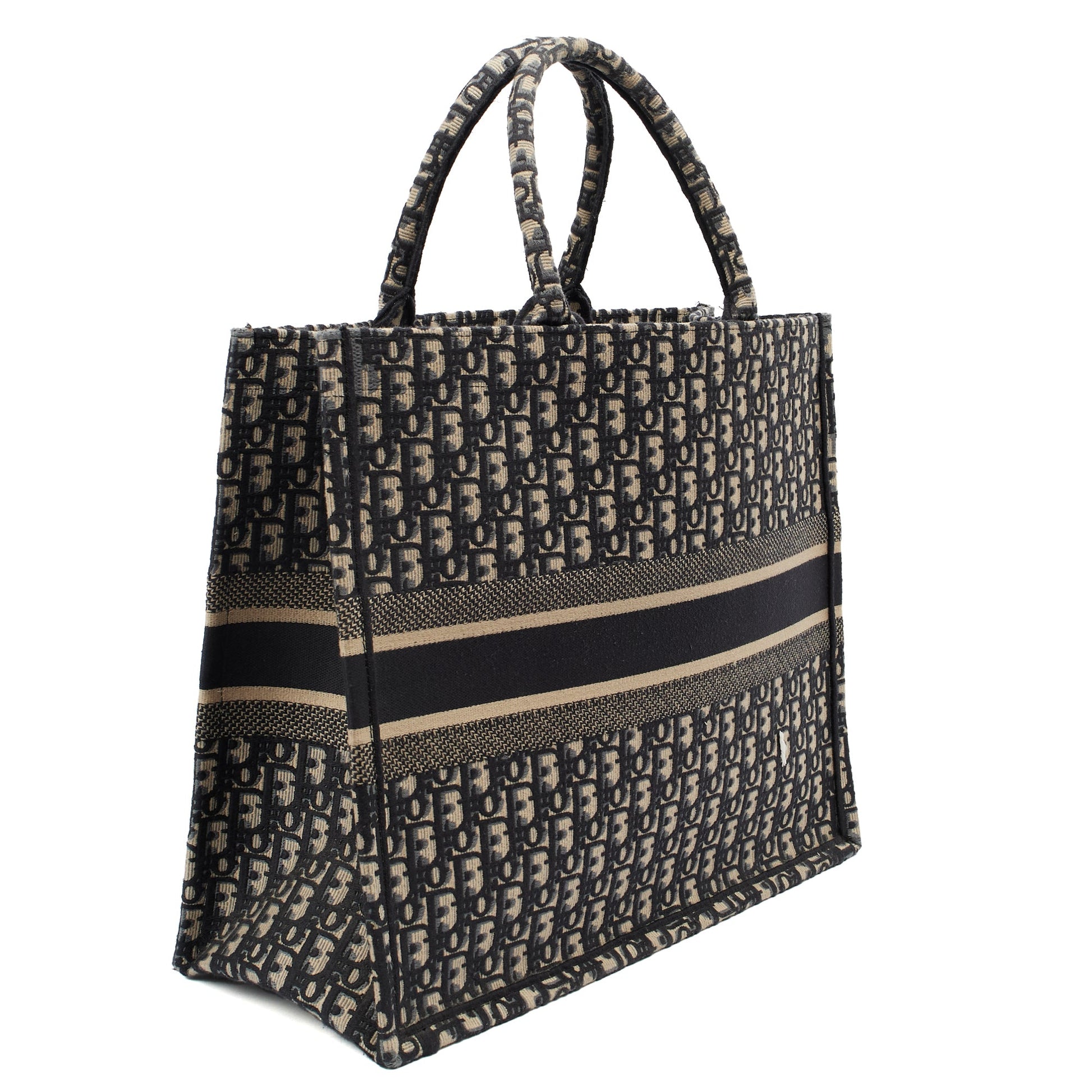 Christian Dior Tote Book Tote in Blue, Dior Oblique Embroidery — Alternate View 8