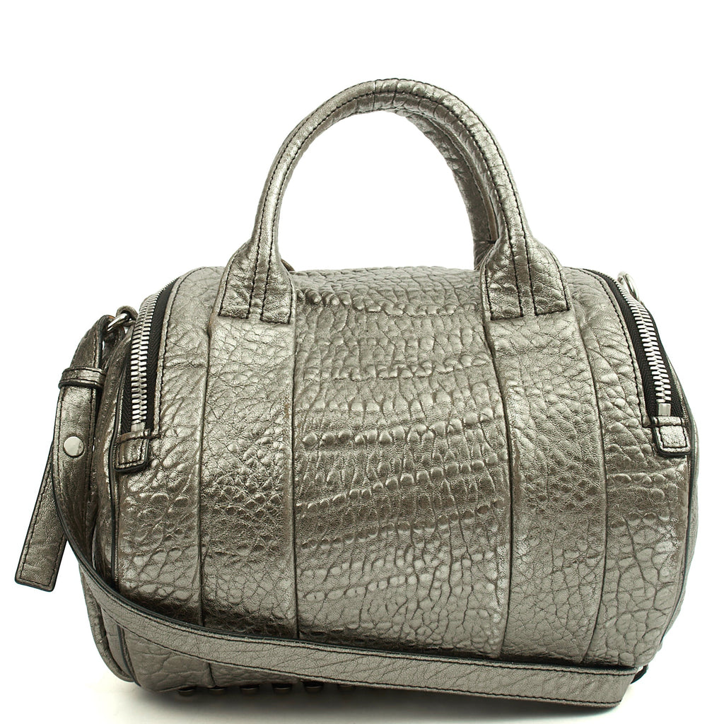 Alexander Wang Cross Body Rocco in Metallic, Leather — Back View