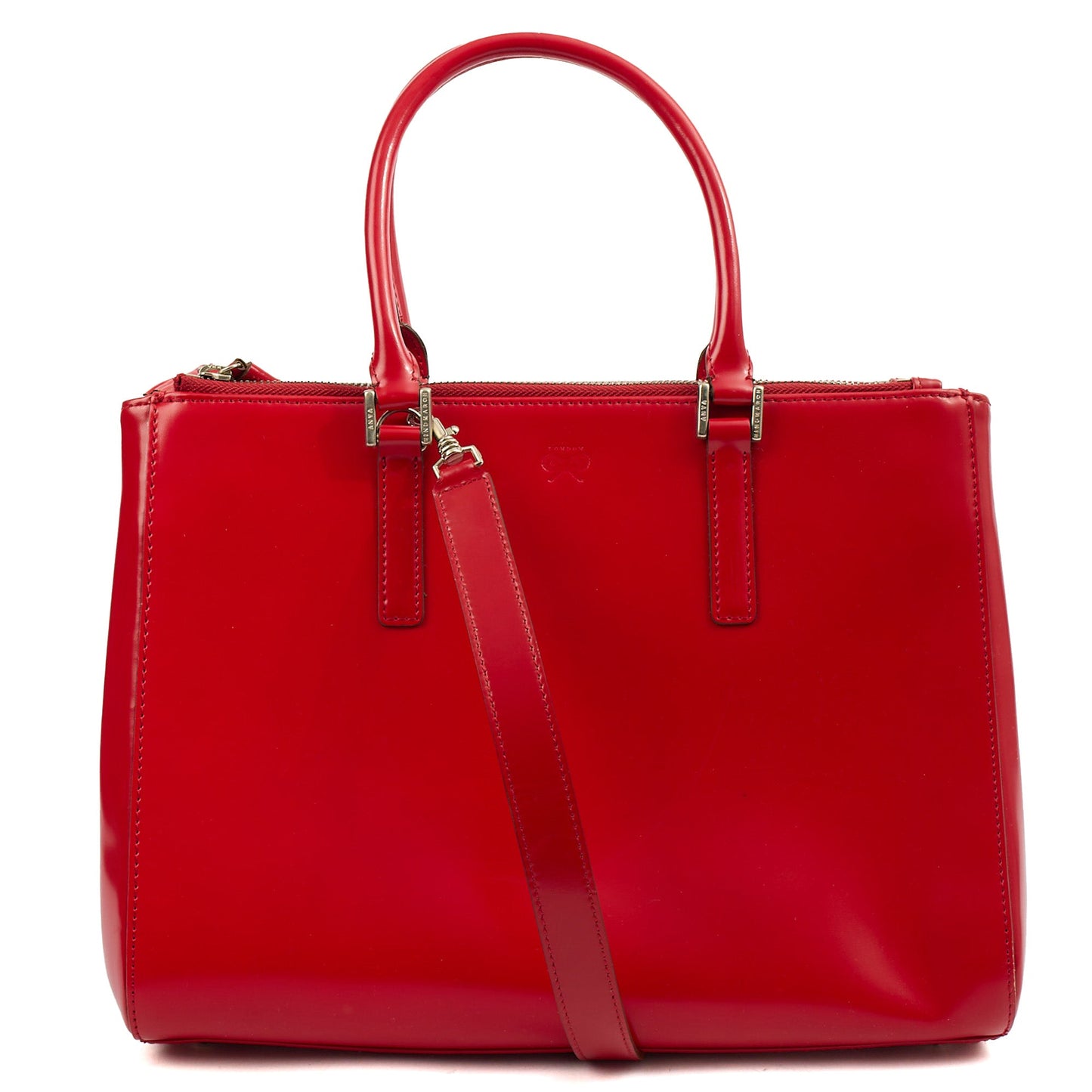 Anya Hindmarch Tote Ebury Tote in Red, Leather — Front View