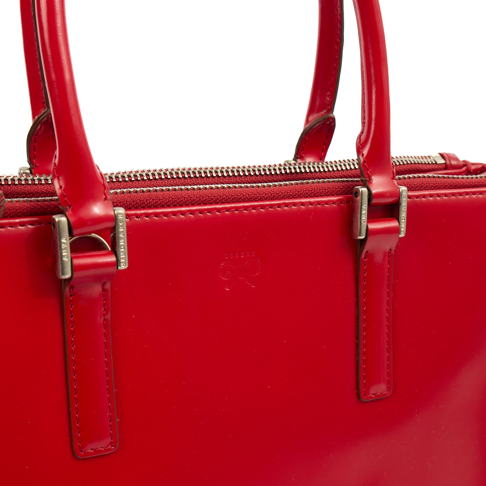 Anya Hindmarch Tote Ebury Tote in Red, Leather — Side View