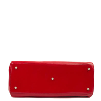 Anya Hindmarch Tote Ebury Tote in Red, Leather — Detail View