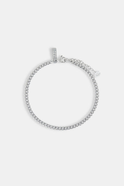 Cernucci Miami Cuban Bracelet - 3.5mm — 7" — Side View