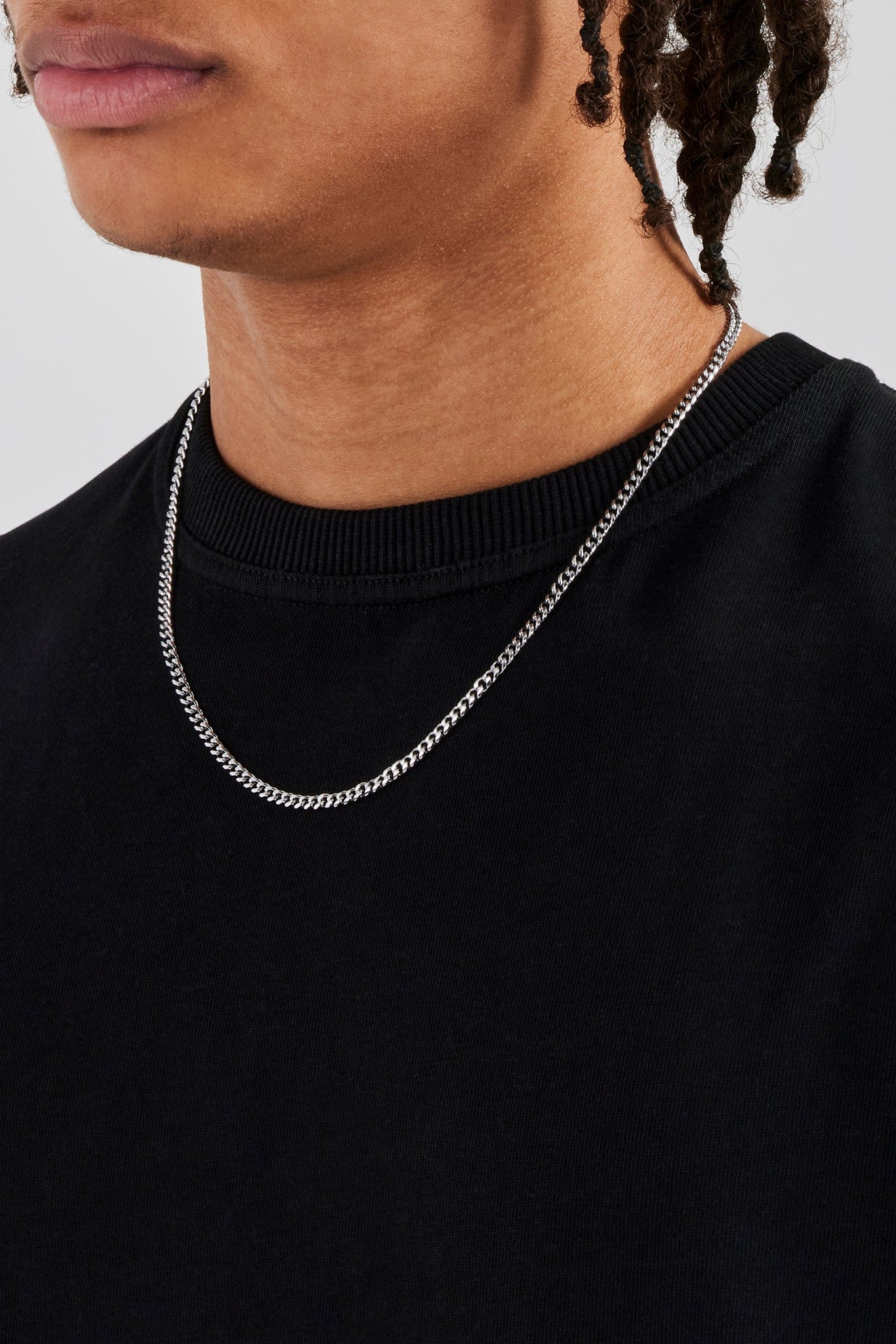 Cernucci Miami Cuban Chain - 3.5mm — 18" — Back View