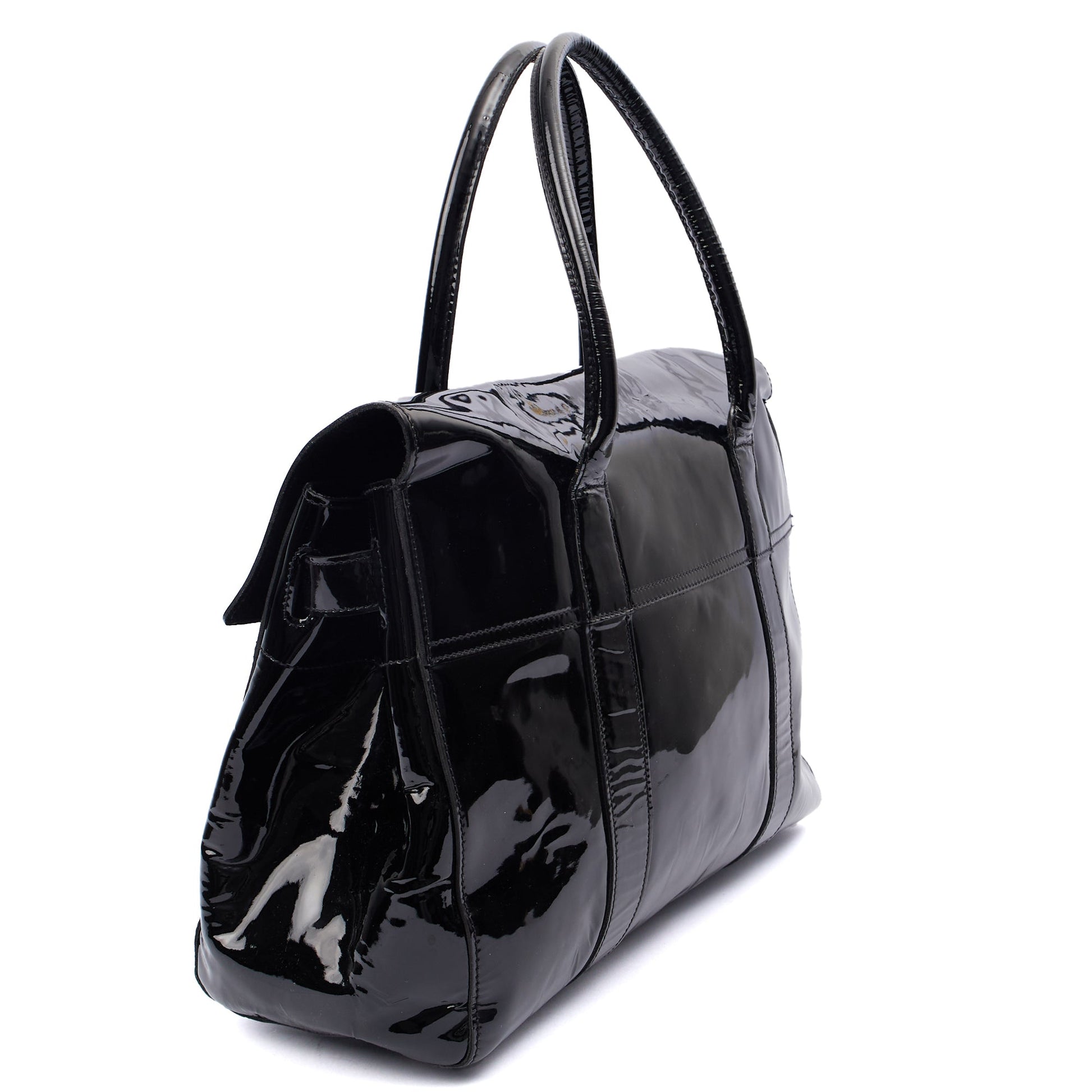 Mulberry Tote Bayswater Heritage in Black, Patent Leather — Alternate View 8