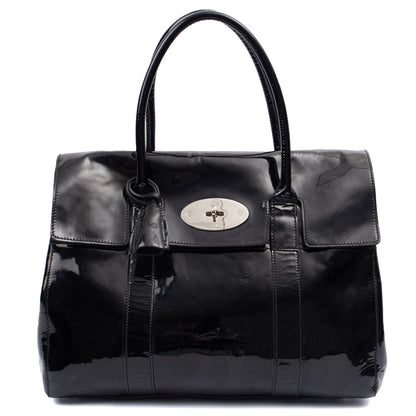 Mulberry Tote Bayswater Heritage in Black, Patent Leather — Alternate View 13