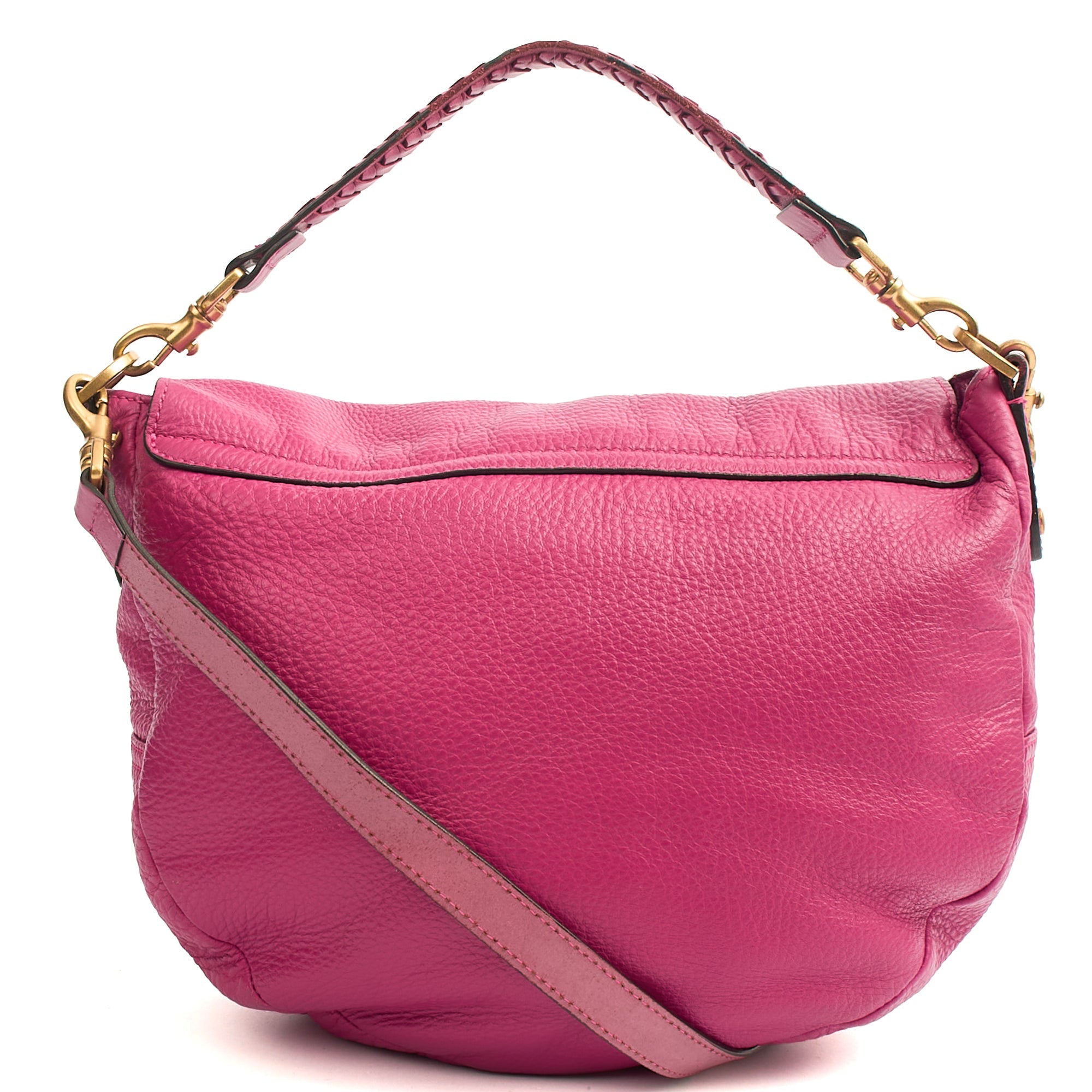 Mulberry Satchel Effie Satchel in Pink, Calfskin Leather — Back View