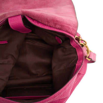 Mulberry Satchel Effie Satchel in Pink, Calfskin Leather — Detail View