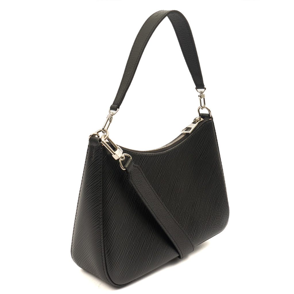 Louis Vuitton Cross Body Marelle Bag in Black, Epi Leather — Back View