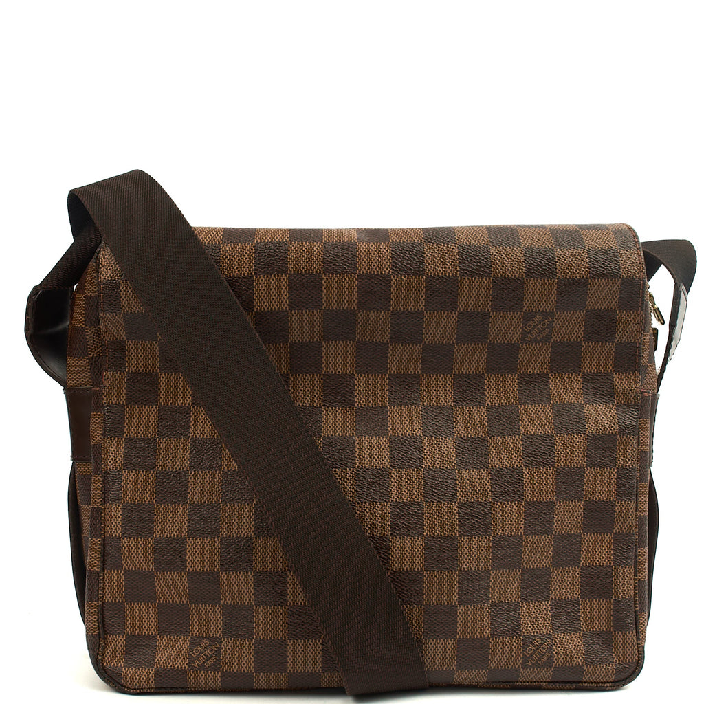 Louis Vuitton Shoulder Bag Naviglio in Damier, Canvas — Front View