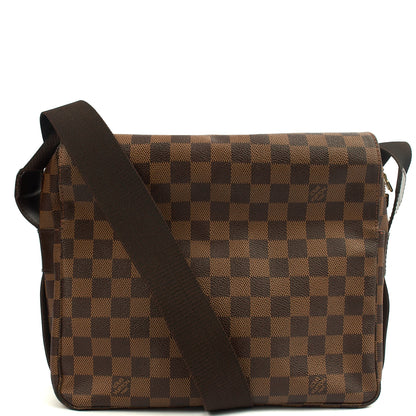 Louis Vuitton Shoulder Bag Naviglio in Damier, Canvas — Front View