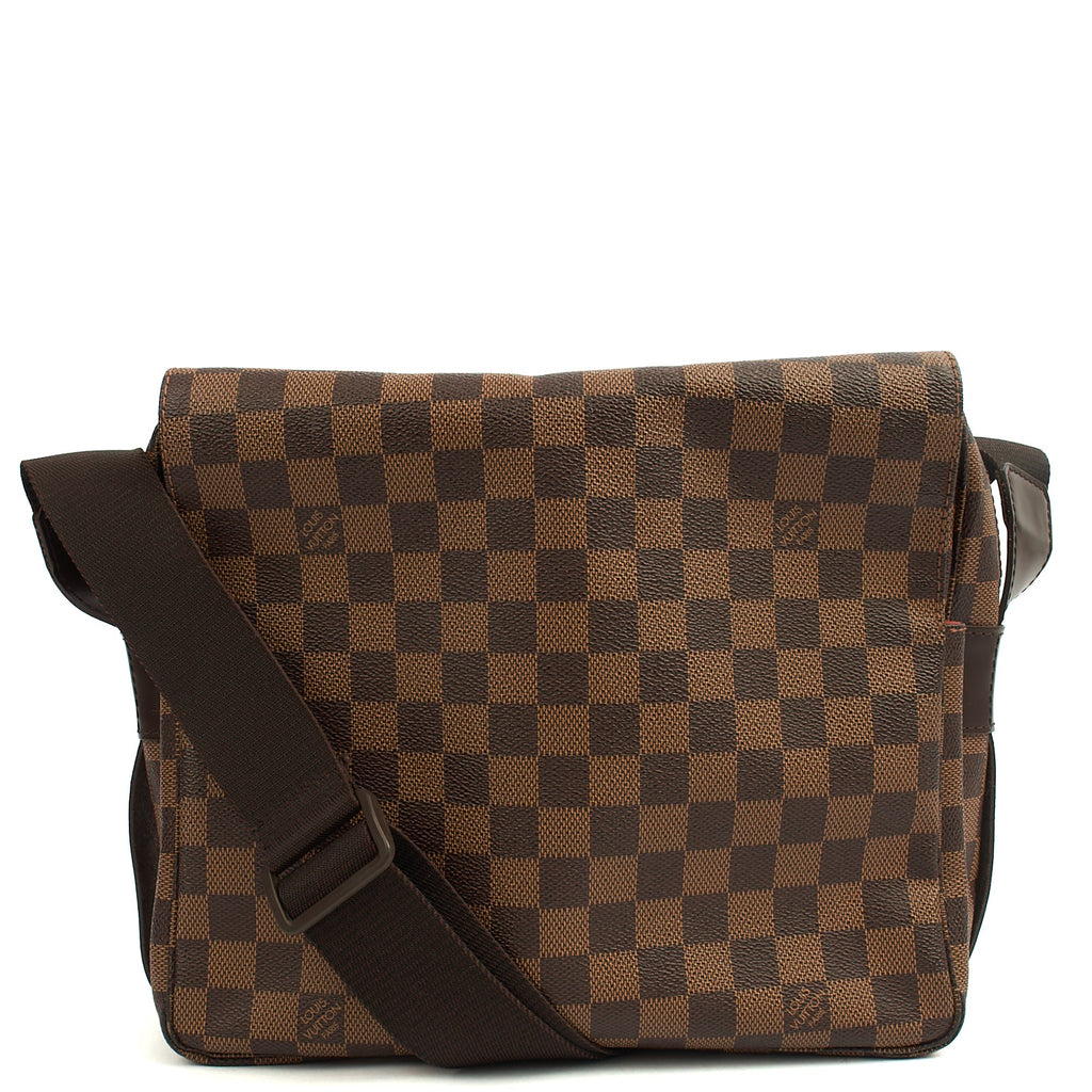 Louis Vuitton Shoulder Bag Naviglio in Damier, Canvas — Back View