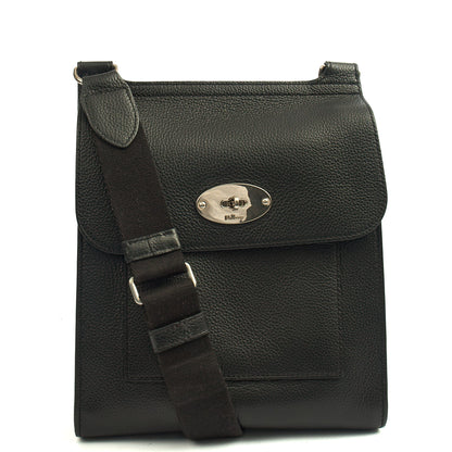 Mulberry Cross Body Antony in Black, Leather — Front View