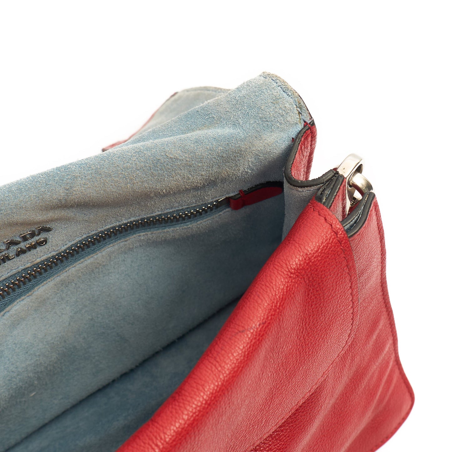 Prada Shoulder Bag Shoulder Bag in Fiery Red , Calfskin — Alternate View 8
