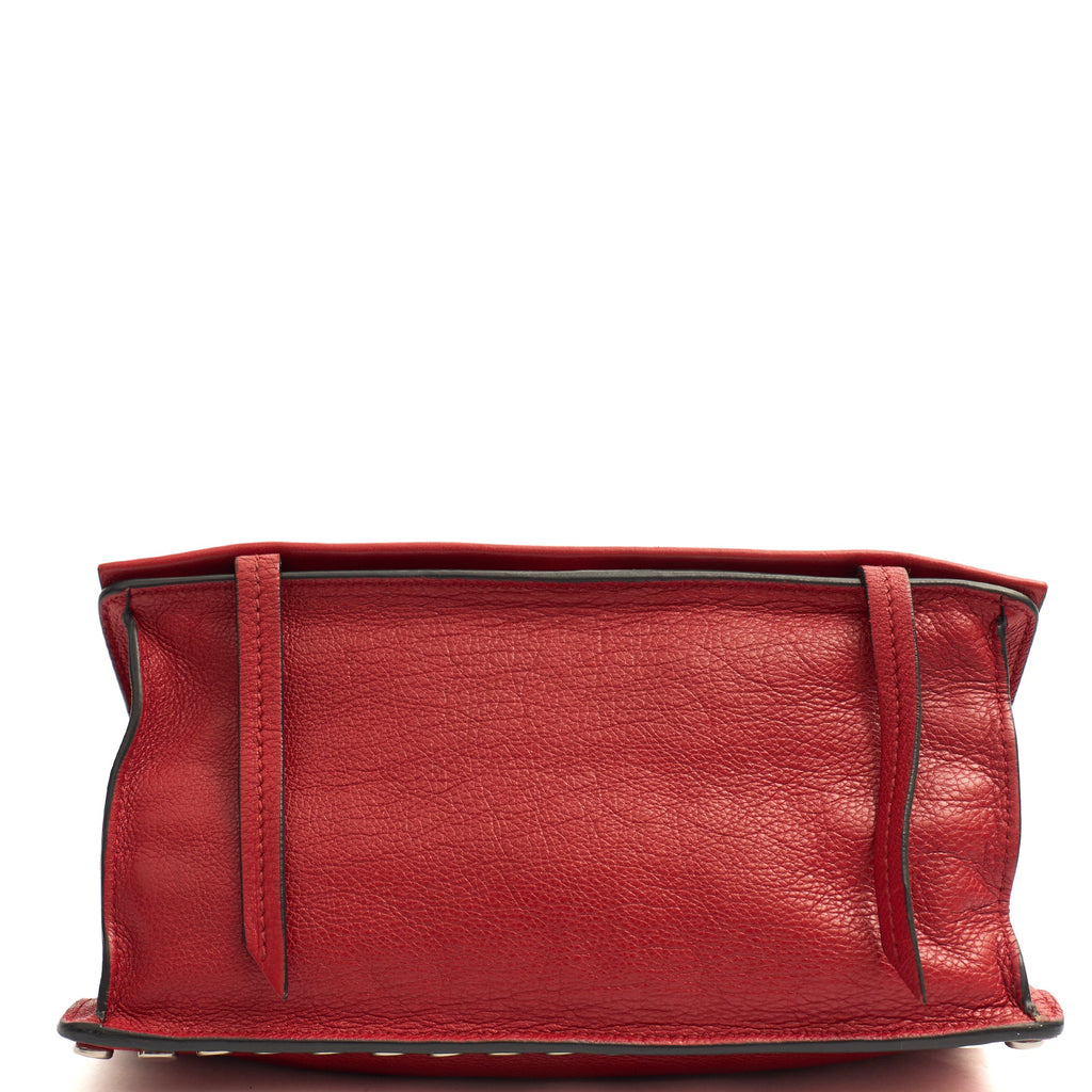 Prada Shoulder Bag Shoulder Bag in Fiery Red , Calfskin — Detail View