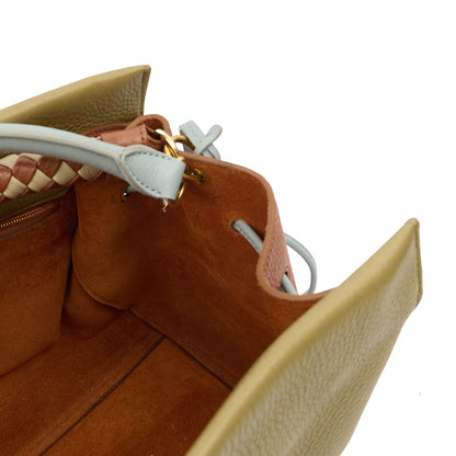 Mulberry Tote Iris - Large in Green and Oak, Calfskin Leather — Alternate View 7