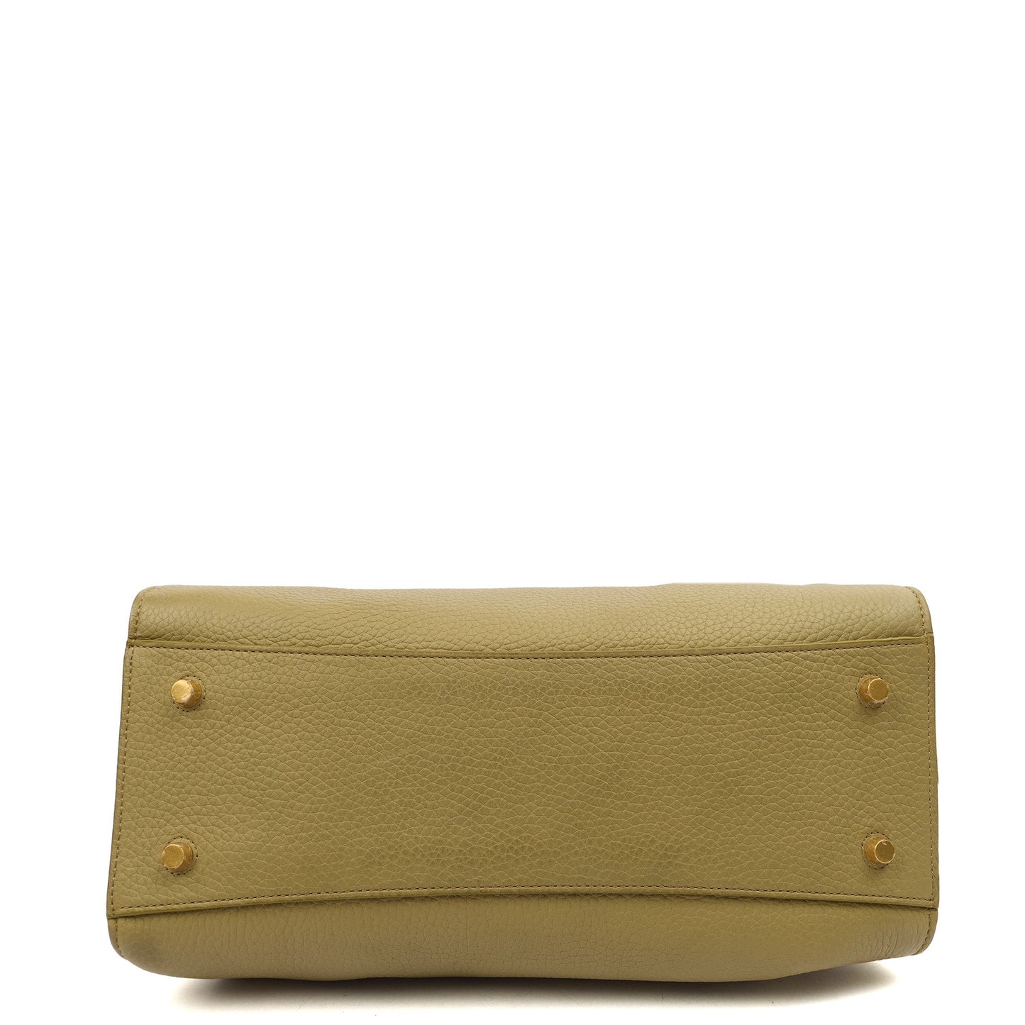 Mulberry Tote Iris - Large in Green and Oak, Calfskin Leather — Detail View