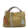 Mulberry Tote Iris - Large in Green and Oak, Calfskin Leather — Front View