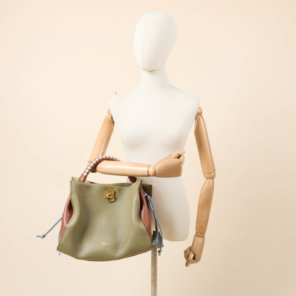 Mulberry Tote Iris - Large in Green and Oak, Calfskin Leather — Alternate View 9