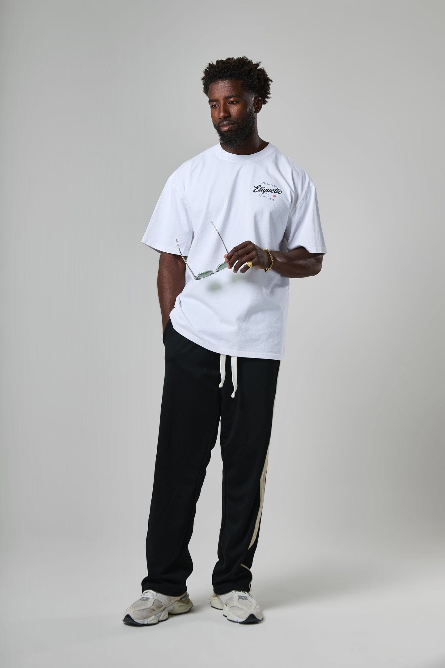Etiquette The Rose Tee 'White' — Off White — Size S — Back View