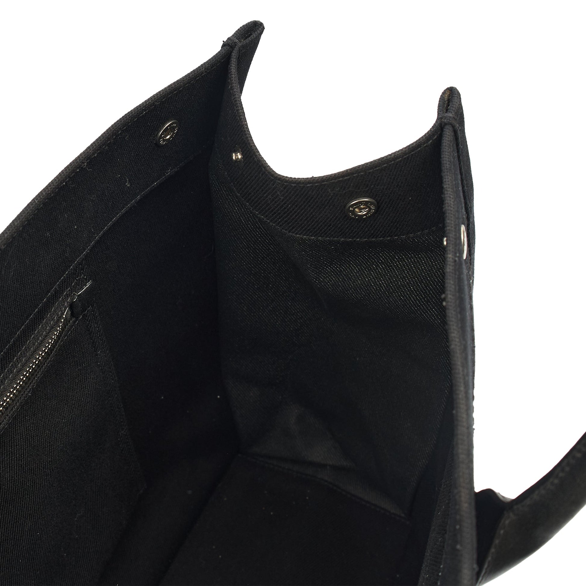 Saint Laurent Tote Rive Gauche Tote in Black, Fabric — Detail View
