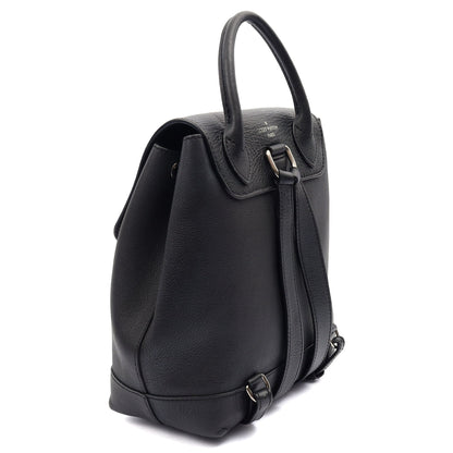 Louis Vuitton Backpack Lockme Backpack in Black, Calfskin Leather — Side View