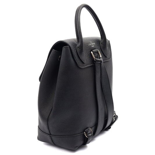 Louis Vuitton Backpack Lockme Backpack in Black, Calfskin Leather — Side View