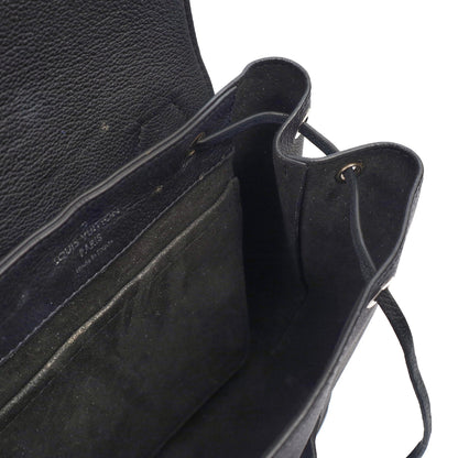 Louis Vuitton Backpack Lockme Backpack in Black, Calfskin Leather — Detail View