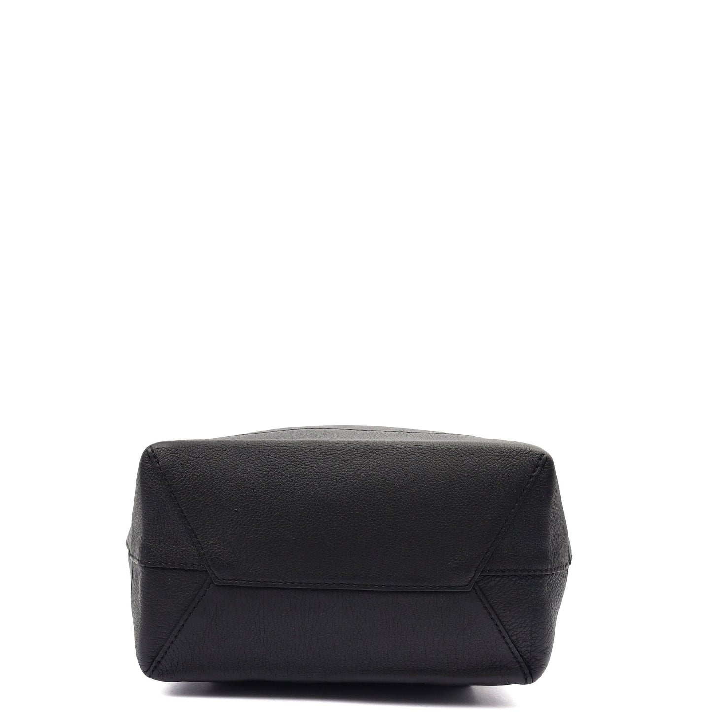 Louis Vuitton Backpack Lockme Backpack in Black, Calfskin Leather — Top View