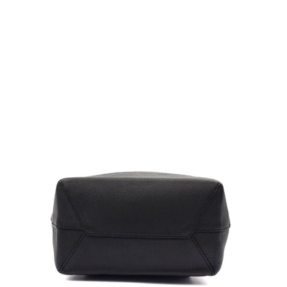 Louis Vuitton Backpack Lockme Backpack in Black, Calfskin Leather — Top View