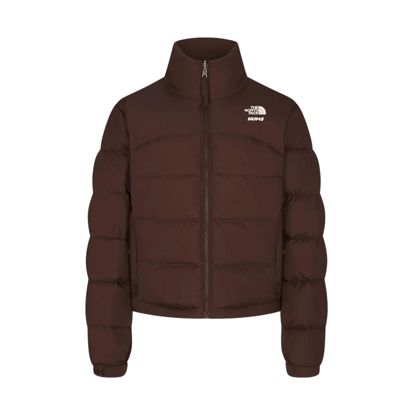 SKIMS x The North Face Retro 2000 Nuptse Jacket 'Cocoa' — XXS — Front View