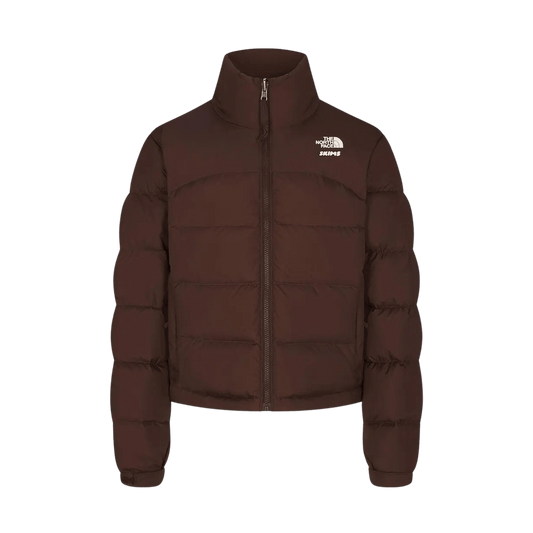 SKIMS x The North Face Retro 2000 Nuptse Jacket 'Cocoa' — XXS — Front View