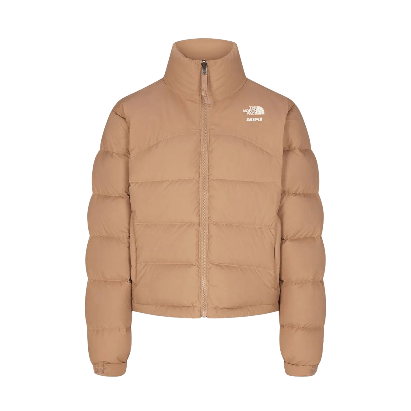 SKIMS x The North Face Retro 2000 Nuptse Jacket 'Ochre' — XXS — Front View