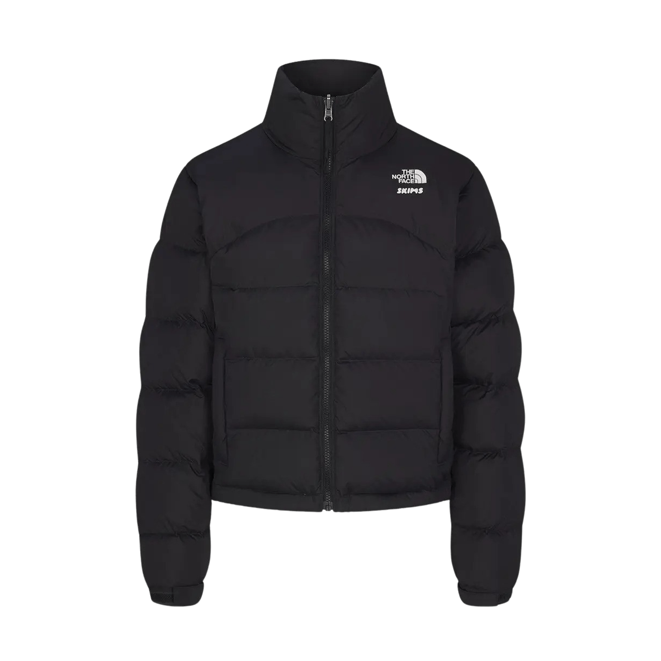 SKIMS x The North Face Retro 2000 Nuptse Jacket 'Onyx' — XXS — Front View