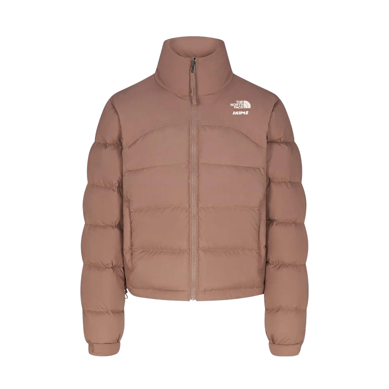 SKIMS x The North Face Retro 2000 Nuptse Jacket 'Sienna' — XXS — Front View