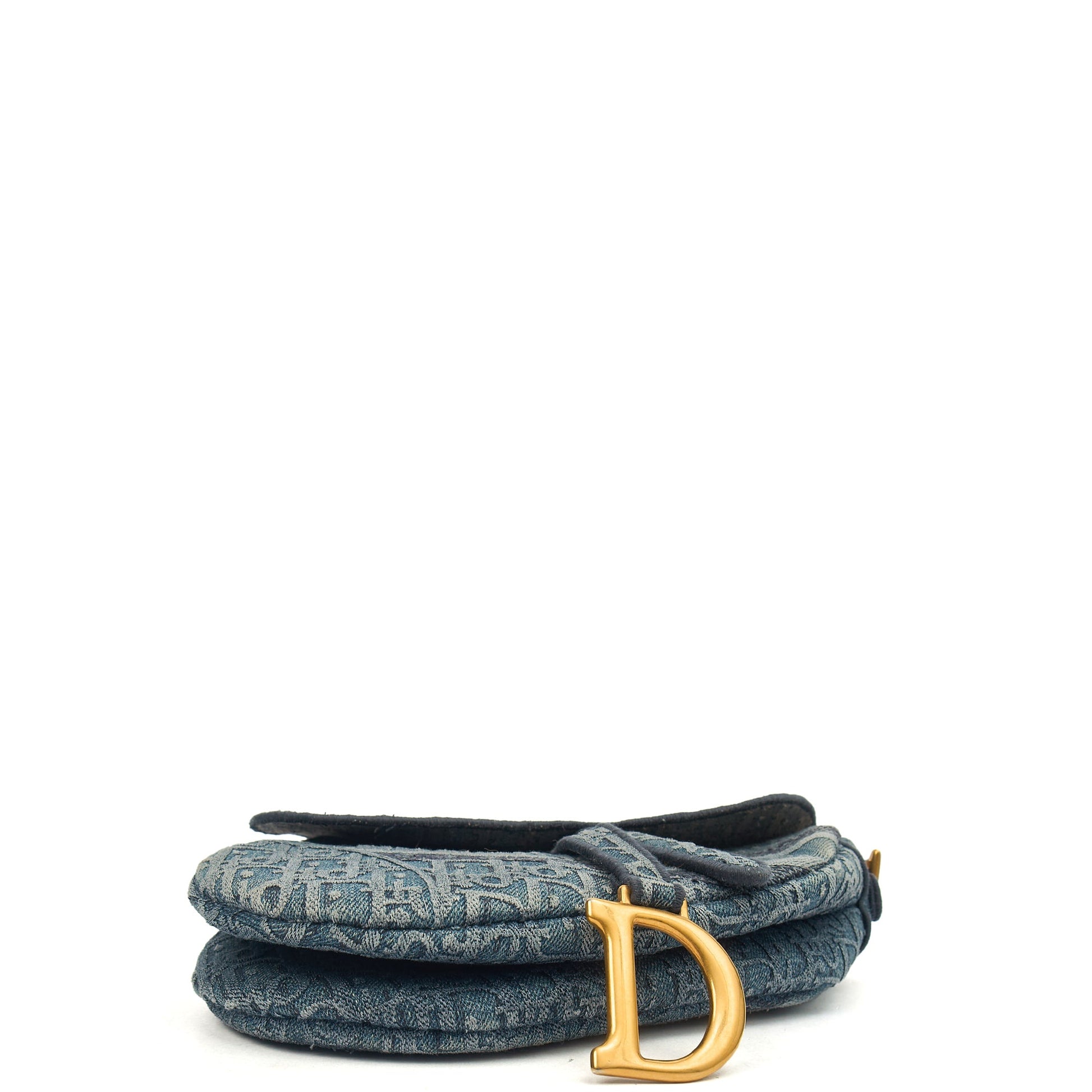 Christian Dior Shoulder Bag Saddle Bag in Blue, Fabric — Alternate View 18