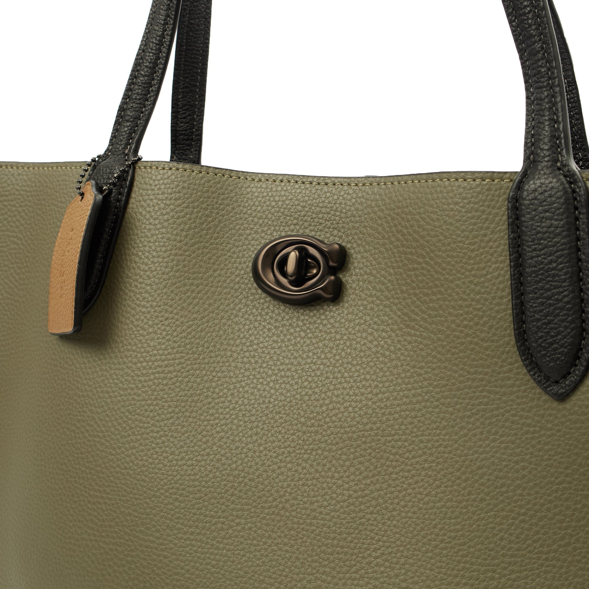 Coach Tote Willow Tote in Green, Leather — Lifestyle View