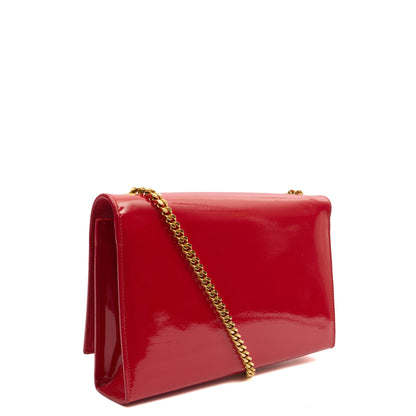 Saint Laurent Cross Body Kate Medium in Red, Patent Leather — Alternate View 14