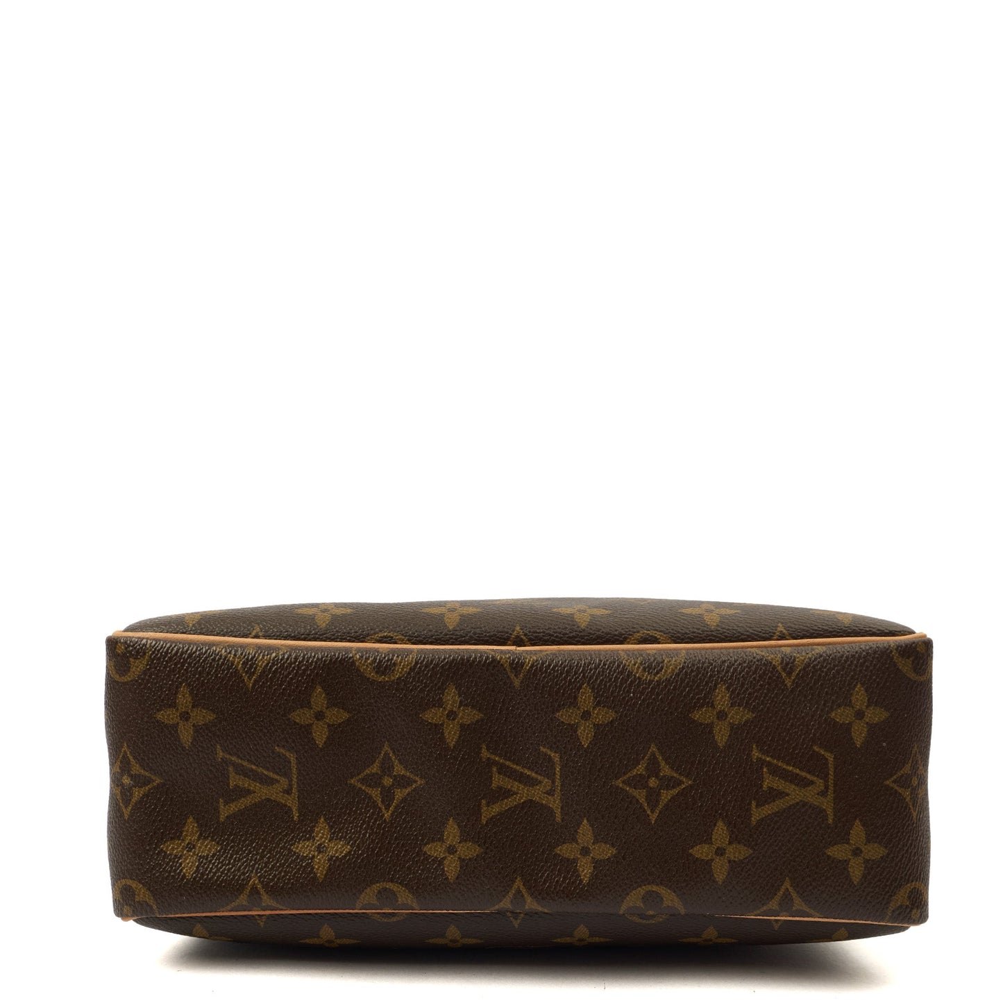 Louis Vuitton Cosmetic Bag Cosmetic Pouch in Brown, Leather — Top View