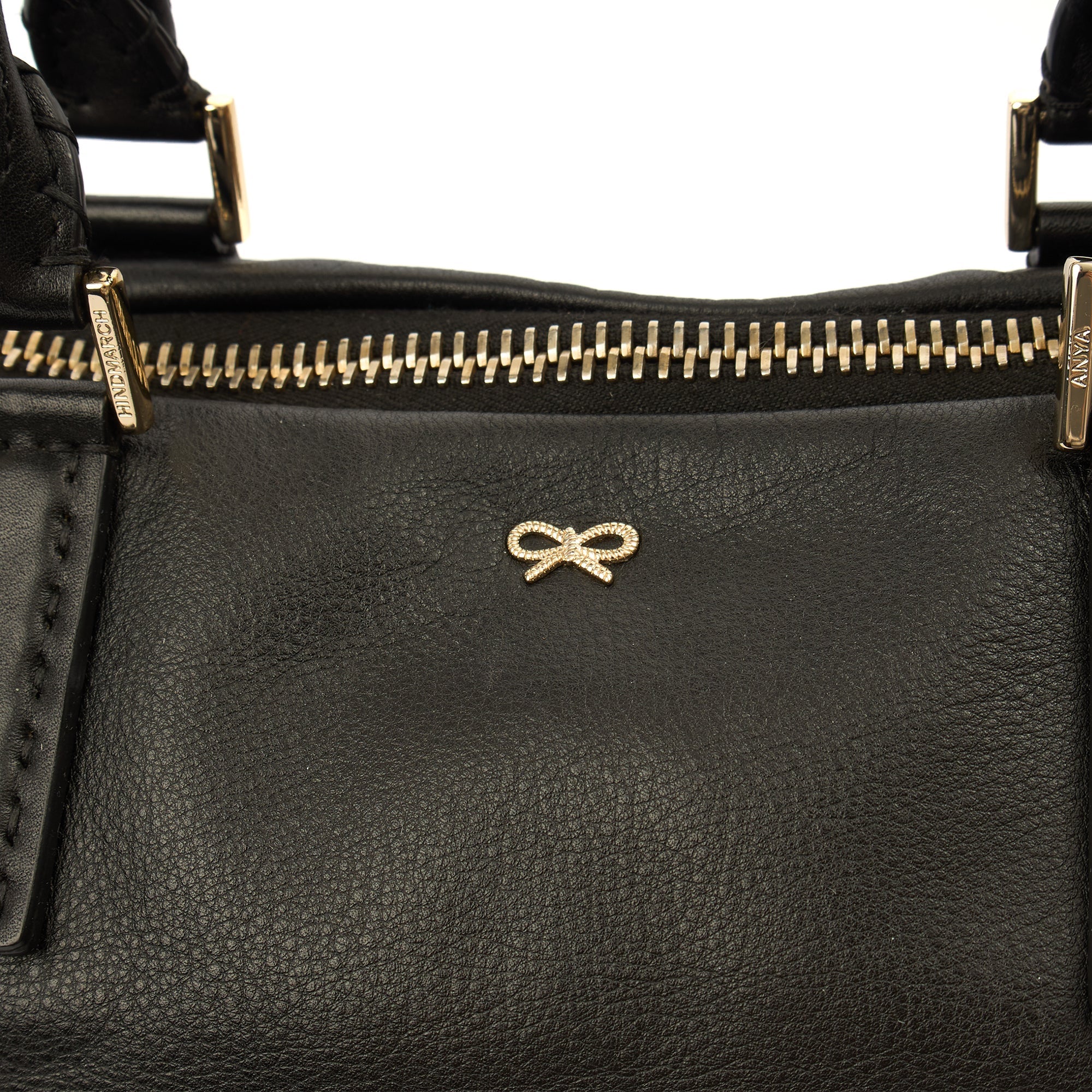 Anya Hindmarch Tote Maxi Zip- Top Handle  in Black, Leather — Alternate View 18