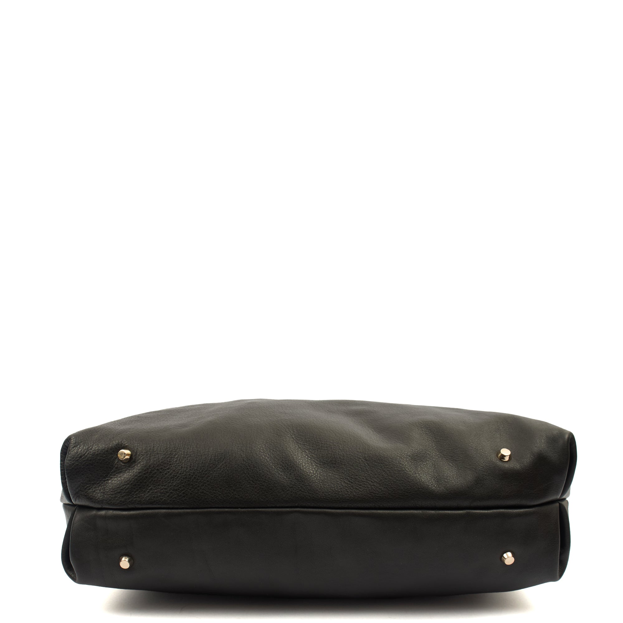 Anya Hindmarch Tote Maxi Zip- Top Handle  in Black, Leather — Top View