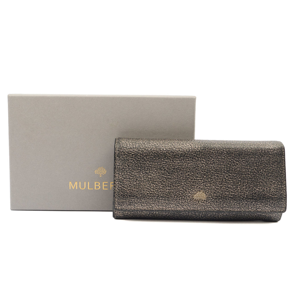 Mulberry Purse Wallet in Metallic, Leather — Lifestyle View