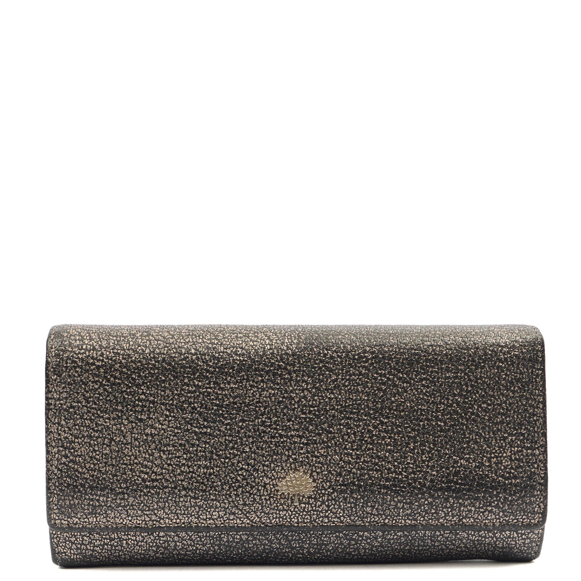 Mulberry Purse Wallet in Metallic, Leather — Front View