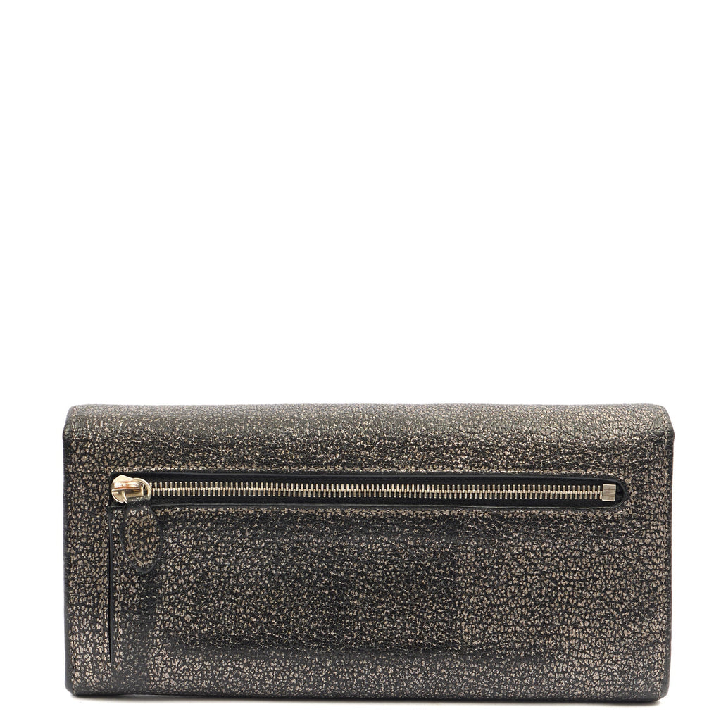 Mulberry Purse Wallet in Metallic, Leather — Back View