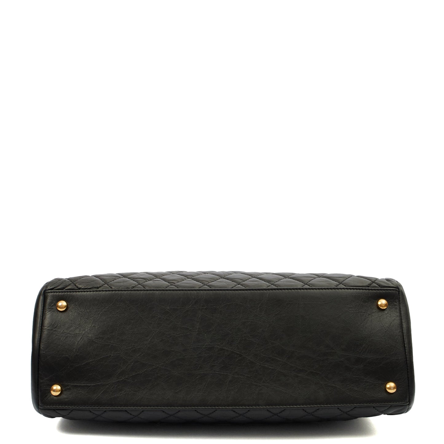 Chanel Tote Mademoiselle Bowling Bag - Large in Black, Calfskin Leather — Alternate View 12