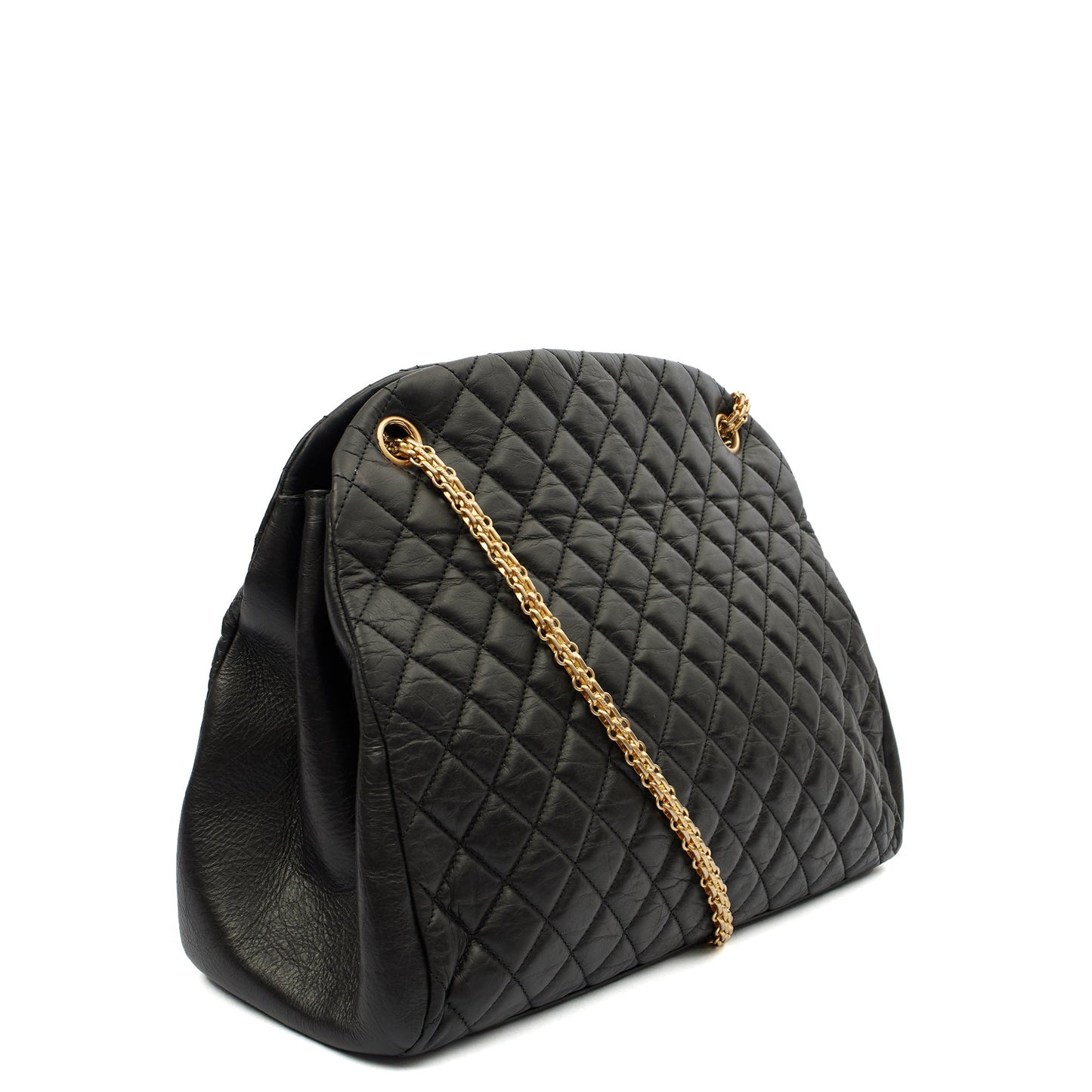 Chanel Tote Mademoiselle Bowling Bag - Large in Black, Calfskin Leather — Alternate View 10